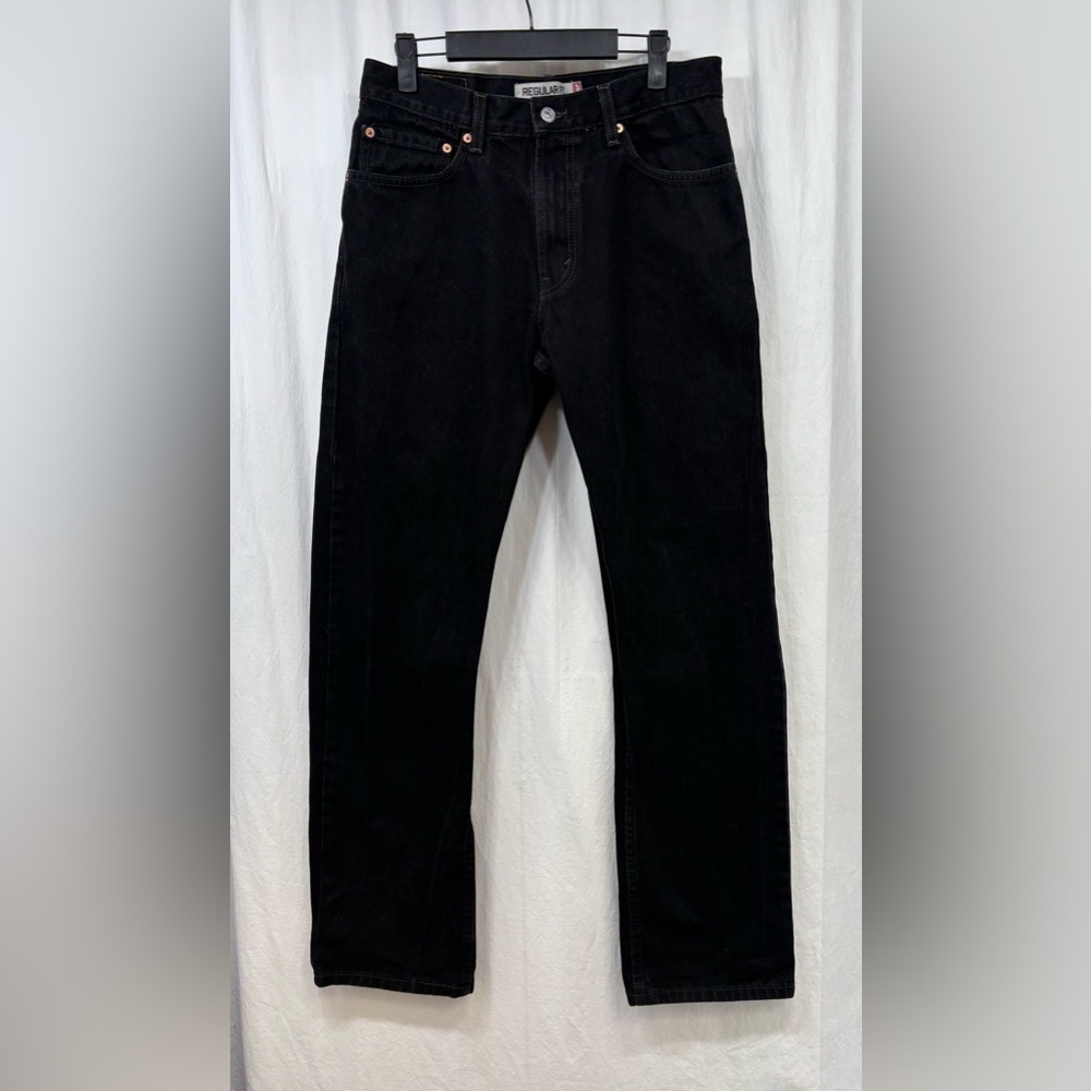 Levis 505 Mens Jeans Size W32 L34 Black Demim Cotton VTG 2007 Actual 32x32